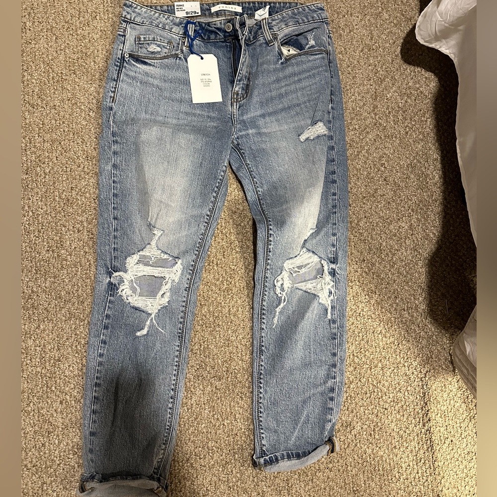 Enunina Frankie Mid Rise Girlfriend Jean